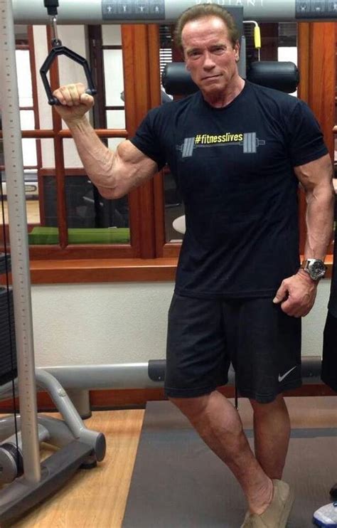 arnold schwarzenegger working out at 74